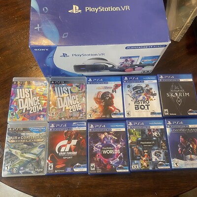 Sony PlayStation VR PSVR CUH-ZVR2 Bundle Blood Truth, Golf CIB +10 VR  Games