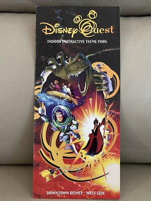 Vintage DisneyQuest Guide Brochure Walt Disney World Advertisement