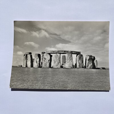 Stonehenge Wiltshire From North-East Postcard B/W Continental Posted 1962 UK