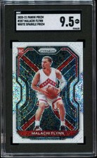 2020-21 Panini Prizm White Sparkle Prizm #287 Malachi Flynn RC SGC 9.5 Toronto