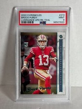 BROCK PURDY 2022 CHRONICLES LUMINANCE UPDATE ROOKIE TEAL RC PSA 9 49ERS