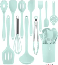 Kitchen Utensils Set-12 Pieces Silicone Cooking Utensils Set (Dishwasher Safe) 3