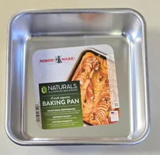 Nordic Ware Naturals 8" Square Cake Pan Made In U.S.A.