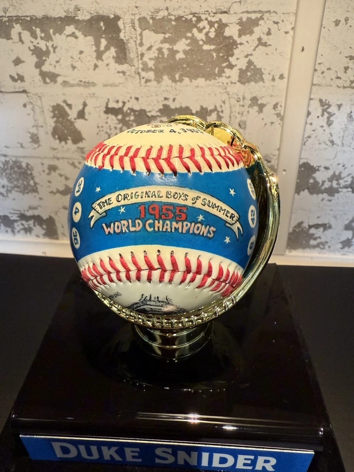 Duke Snider Dodgers 1955 World Champs WHOS DEM BUMS Ebbets MVP Stat Baseball - Image 4 of 4