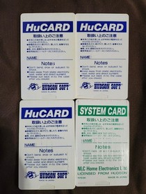 PC Engine Cartridge HuCard Lot4 PCE Card Tested Power Golf Neutopia Jackie Chan