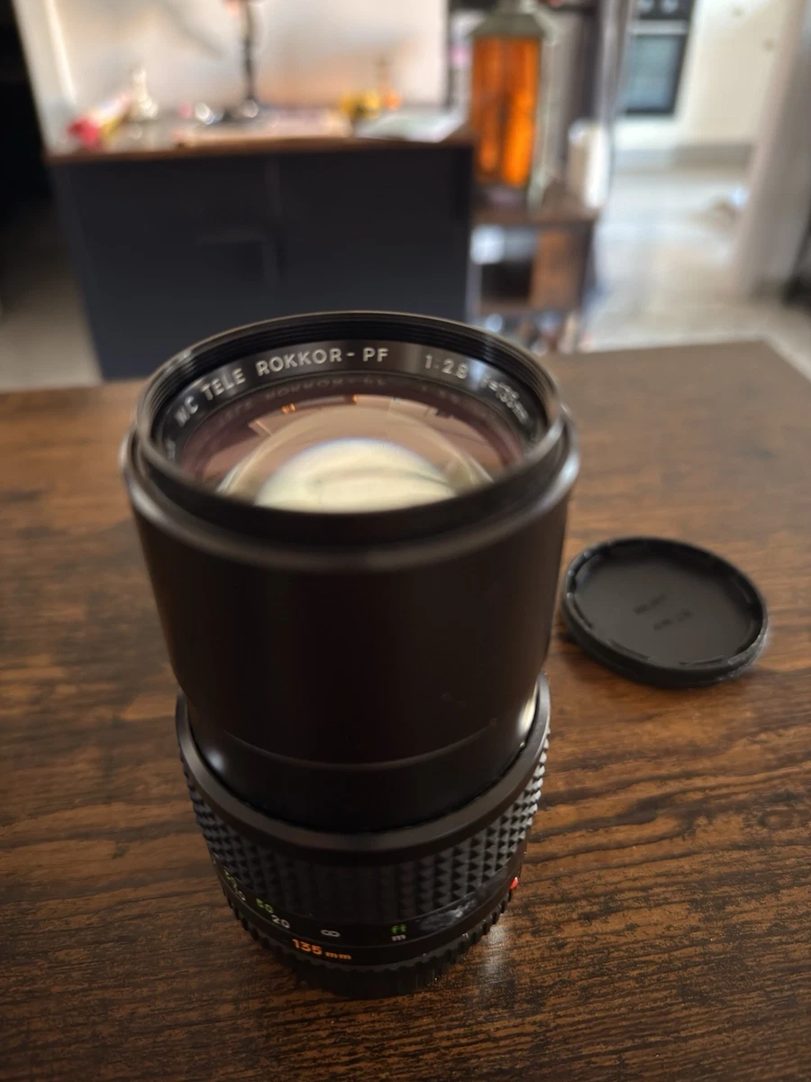 Objectif Téléobjectif KAMERO 135mm Pour Appareils Minolta, Combo Assorti, Neuf