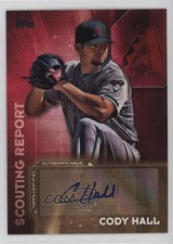 2016 Topps Scouting Report Auto Series 2 Cody Hall #SRA-CH Auto pu3
