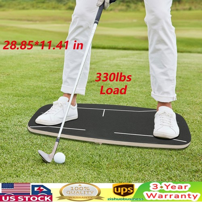 #ad Golf Pressure Plate Weight Shift Balance Board Golf Swing Trainer Training Aid $67.94