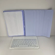 Smart Keyboard Case for Samsung 12.4 S7FE/S7/S8/S9/S9FE/S10 Plus (Baby Blue)