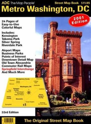 Metro Washington, D.C., Street Map Book - Paperback, by ADC the Map - Acceptable