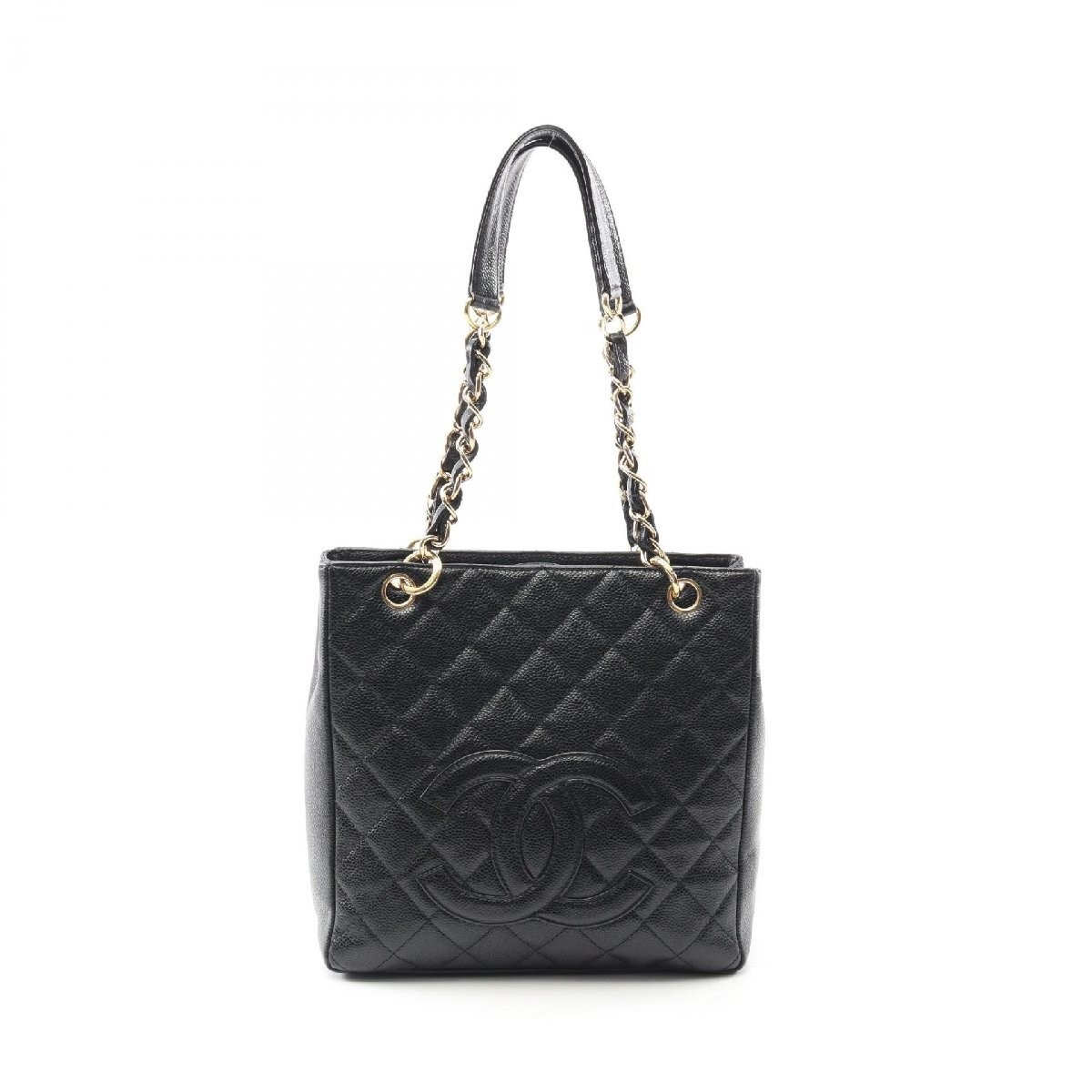Chanel Matelasse PST Calfskin Leather Tote Bag 67035 Black