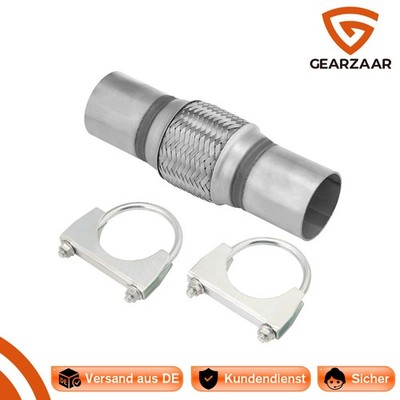 Flexrohr Auspuff 55x100/220mm Passend für VW Edelstahl Universal ohne Schweißen