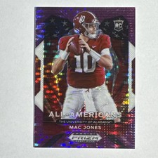 2021 Prizm DP MAC JONES All-American Purple Pulsar Prizm Refractor #d 13/25 RC