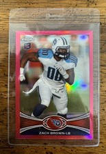2012 Topps #363 Zach Brown Pink Rookie RC Card #/399. rookie card picture