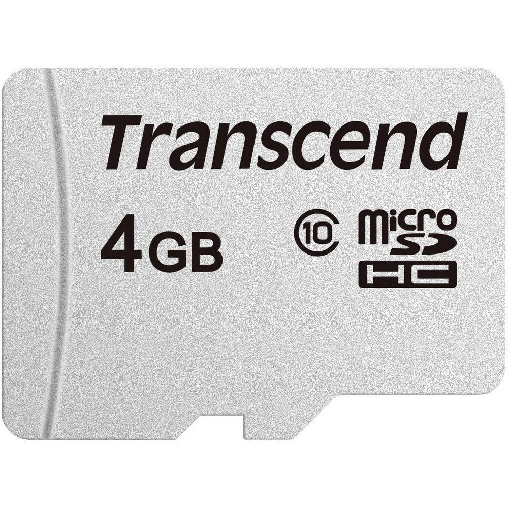 Carte microSDHC Transcend 300S 4 Go Classe 10 pour le stockage quotidien de vos données