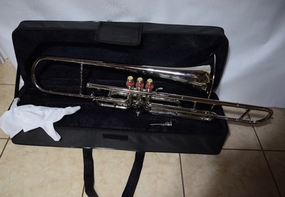Unknown Small Marching 3 Valve Trombone/Soft sided Case