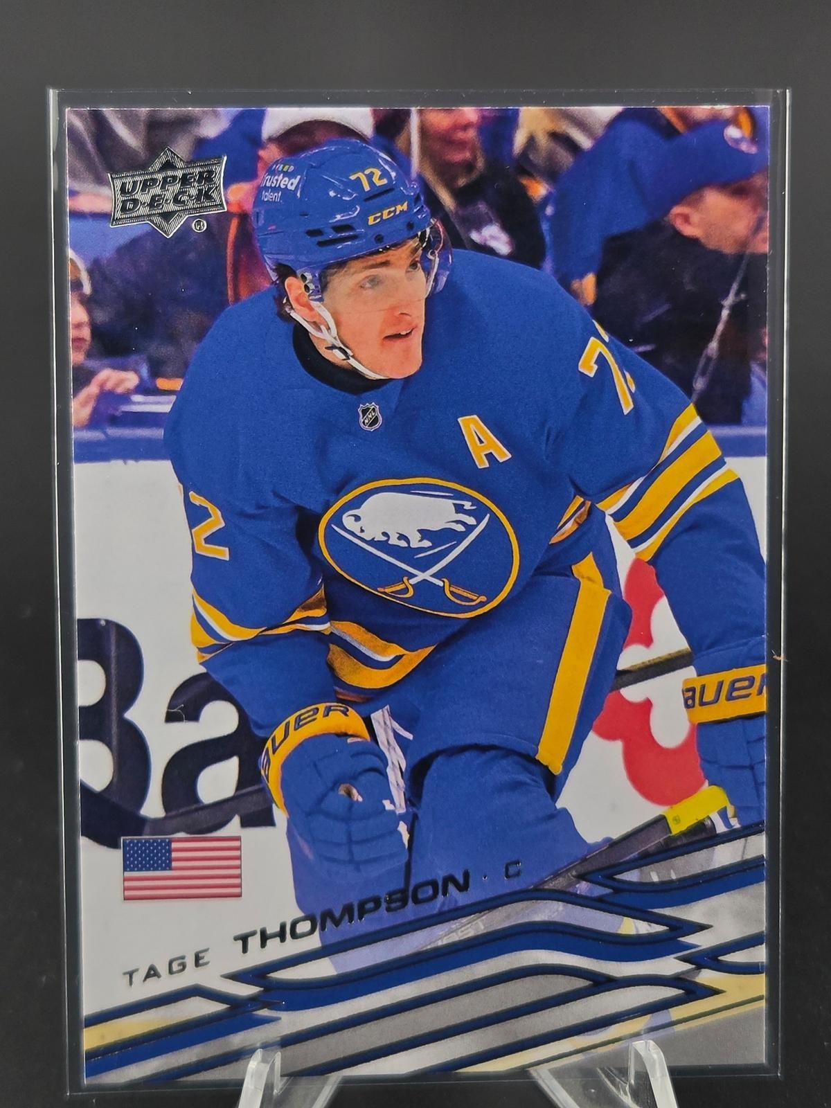 2026-27 Upper Deck Series 1 Tage Thompson Country Logo Variation 1:120 SSP #13