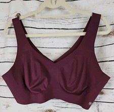 Honeylove Soft Form Wireless Bra 2X Burgundy V-Neck Pullover No Padding
