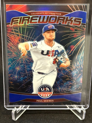 2026 Stars & Stripes Paul Skenes Blue Prizm Fireworks #95/99