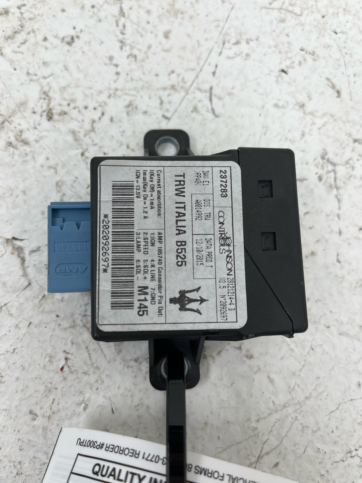2009-2016 MASERATI GRANTURISMO 4.7L RWD OEM Power Steering Control Module 237283