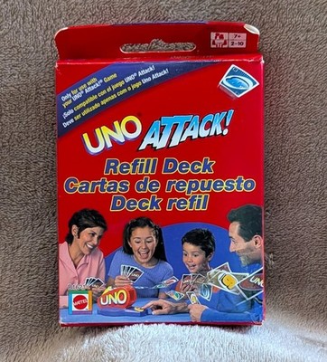 Mattel UNO Attack Refill Deck Strategy Card Game Ages 8+ MPN B1621 2-10 Players