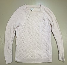 Sonoma Sweater, Women's Size Medium, Tan, Pullover, Crew Neck
