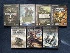 Lot of 7 PS2 War Games (Sony PlayStation 2) Ghost Recon Shellshock Call Of Duty