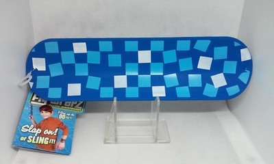 Fly Wrapz Flying Slap on wristband Bracelet Blue Checker 9'' Flying Geospace 2013