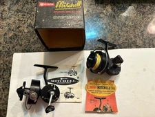 Super Nice Garcia Mitchell 304 Spinning Reel Made In France Smooth & Quite, Plus