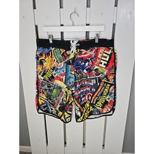 Pantalones Cortos de Natación Marvel Comics Hombres XL Piscina Spiderman Capitán América Hulk