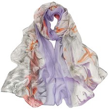 Pokeedioty Scarfs for Women Lightweight Fashion Scarves Elegant Floral Y-156