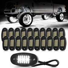 20 Pods White Rock Lights 6000K Pure White 36 LEDs SMD Chips Super Bright Neo...