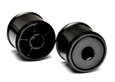 Exotek F1 Rear Disk Wheels 1/10 Scale For Exotek F1 Tires Only (2pc) BLACK 2121