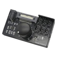 4 Pin 12V PWM Fan Speed Controller with Support 6 Fans, PC Fan Adapter Hub by