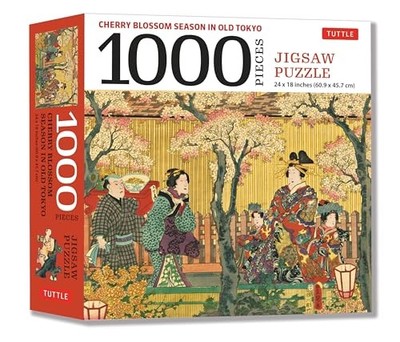 Tuttle Publishing - Cherry Blossom Season in Old Tokyo- 1000 Piece Jig - H245z