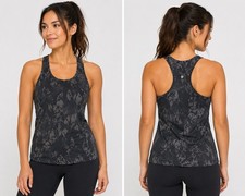 Lululemon Gray/Black Floral Racerback Activew...