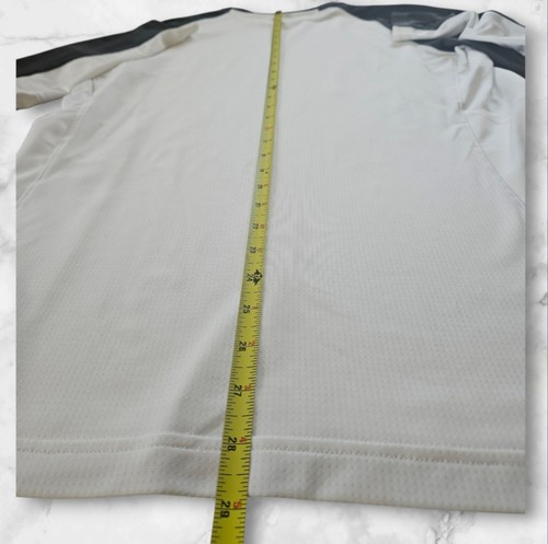Nike Dri Fit Mens size M Basketball Shooting Long Sleeve Top White / Black - Picture 6 of 10