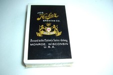 Jos. Huber Brewing Co. Playing Cards Single Deck Monroe Wisconsin Sealed New