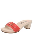 Berkemann Peggy | Holz Pantolette | Rot Leder...