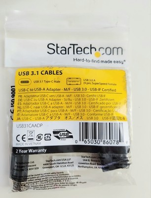 StarTech.com USB31CAADP 6in USB-C Male to USB-A Female Adapter Cable | USB 5Gbps