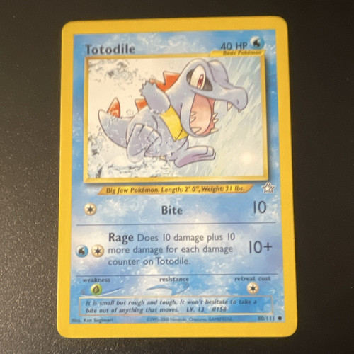 Pokémon TCG Neo Genesis Unlimited Totodile 80/111 Common