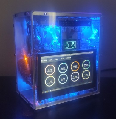 Raspberry Pi 5 8GB - 120GB Nvme SSD -  4.3'' Screen NAS - Crypto Node - Emulation