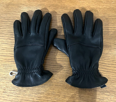 Cole Haan Deerskin Leather Gloves Men s LRG Black Lined Gloves Touch Screen Tech