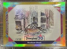Rowboat Ghost 126 Concept Art Topps Disneyland 70th Anniversary Gold Foil 50
