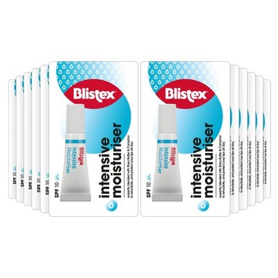 Blistex Intensive Feuchtigkeitscreme Lippenbalsam mit LSF10 1 Stück (12er Pack), weiß 