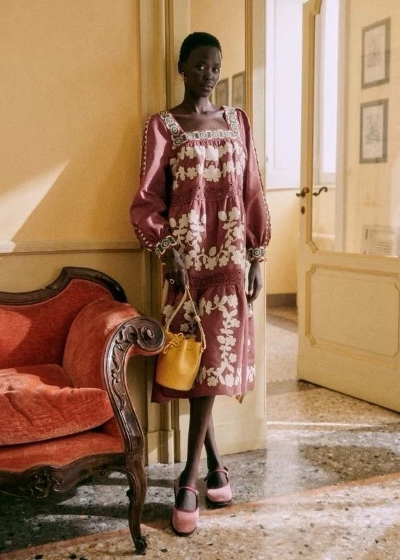 brown embroidered dress Dresses for Women for sale Maxi dress