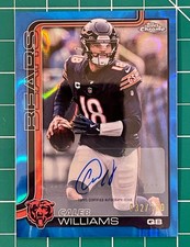 2025 TOPPS CHROME FOOTBALL | CALEB WILLIAMS | BLUE LAVA REFRACTOR AUTO 32/150
