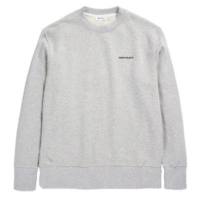 Norse Projects Arne Logo Sweat Light Grey Melange