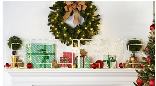 Kringle Express Illuminated Holiday Message Believe White or Multicolor Battery - Picture 4 of 9