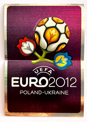 2012 UEFA EURO Poland-Ukraine Panini Sticker #001-002 LOGO Foil | eBay